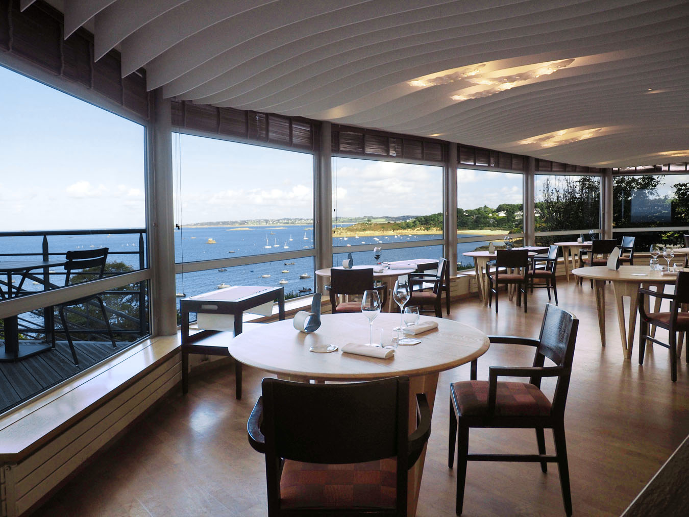 salle_vue_panoramique Salle panoramique Hôtel de Carantec - Restaurant Nicolas Carro